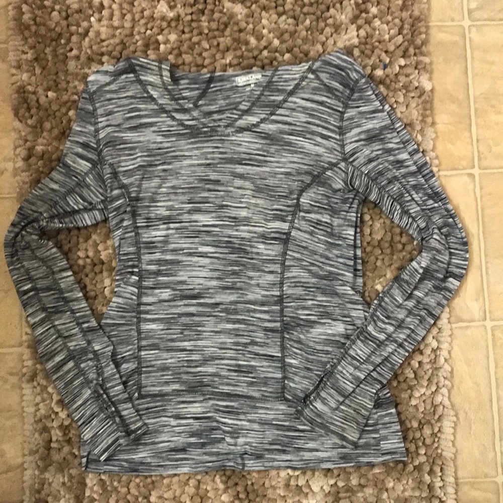 Hooded active wear long sleeve top Size medium
